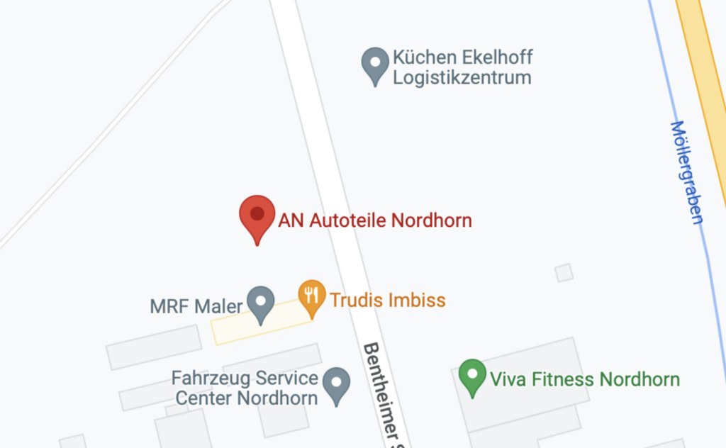 Wegbeschreibung AU Autoteile Nordhorn